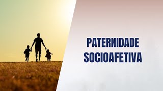 Paternidade socioafetiva [upl. by Nyladnek]