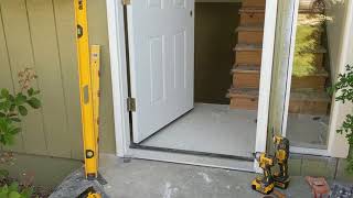 Jeld Wen Front Door Installation  Really crappy products and craftsmanship PART 1 [upl. by Ybrad]