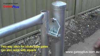 Gate Latch 2 way for round pipe and square [upl. by Archibald]