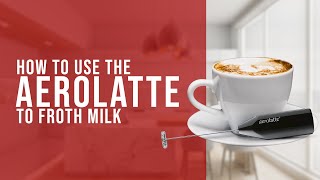 How To Use the AeroLatte To Froth Milk [upl. by Erek]