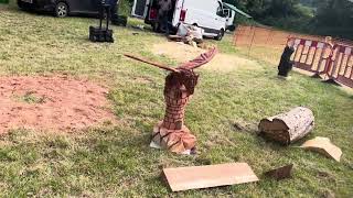 A fabulous range of wooden sculpture at Caerleon festival 2024 [upl. by Krever]